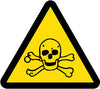 NMC ISO253AP-LABEL, GRAPHIC FOR TOXIC HAZARD, 2IN DIA, PS VINYL (PAK OF 10)
