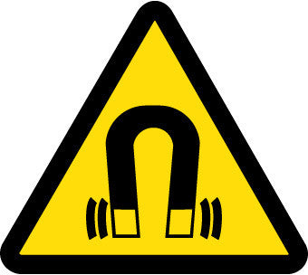 NMC ISO258AP-LABEL, GRAPHIC FOR STRONG MAGNETIC FIELD HAZARD, 2IN DIA, PS VINYL (PAK OF 10)