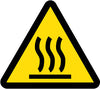 NMC ISO266AP-LABEL, GRAPHIC FOR HEATED /  HOT SURFACE HAZARD, 2IN DIA, PS VINYL (PAK OF 10)