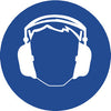NMC ISO402AP-LABEL, GRAPHIC FOR HEARING PROTECTION, 4IN DIA, PS VINYL (PAK OF 5)