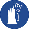 NMC ISO404AP-LABEL, GRAPHIC FOR WEAR HAND PROTECTION, 4IN DIA, PS VINYL (PAK OF 5)