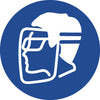 NMC ISO405AP-LABEL, GRAPHIC FOR WEAR FACE SHIELD & EYE PROTECTION, 4IN DIA, PS VINYL (PAK OF 5)