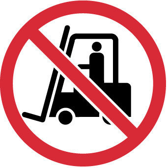 NMC ISO433AP-LABEL, GRAPHIC FOR NO INDUSTRIAL TRUCKS, 4IN DIA, PS VINYL (PAK OF 5)