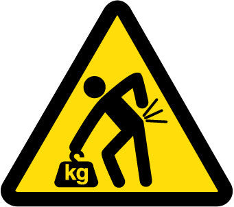 NMC ISO440AP-LABEL, GRAPHIC FOR LIFTING HAZARD, 4IN DIA, PS VINYL (PAK OF 5)