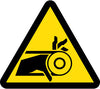 NMC ISO446AP-LABEL, GRAPHIC FOR BELT DRIVE ENTANGLEMENT HAZARD, 4IN DIA, PS VINYL (PAK OF 5)