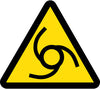 NMC ISO450AP-LABEL, GRAPHIC FOR AUTOMATIC OR REMOTE STARTING HAZARD, 4IN DIA, PS VINYL (PAK OF 5)