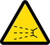 NMC ISO452AP-LABEL, GRAPHIC FOR SPLASH HAZARD, 4IN DIA, PS VINYL (PAK OF 5)