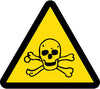 NMC ISO453AP-LABEL, GRAPHIC FOR TOXIC HAZARD, 4IN DIA, PS VINYL (PAK OF 5)