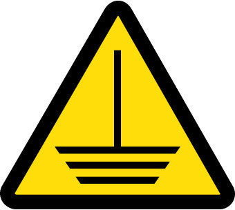 NMC ISO455AP-LABEL, GRAPHIC FOR ELECTRIC GROUND HAZARD, 4IN DIA, PS VINYL (PAK OF 5)