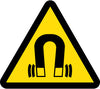 NMC ISO458AP-LABEL, GRAPHIC FOR STRONG MAGNETIC FIELD HAZARD, 4IN DIA, PS VINYL (PAK OF 5)