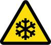 NMC ISO462AP-LABEL, GRAPHIC FOR LOW TEMPERATURE HAZARD, 4IN DIA, PS VINYL (PAK OF 5)