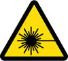 NMC ISO468AP-LABEL, GRAPHIC FOR LASER HAZARD, 4IN DIA, PS VINYL (PAK OF 5)