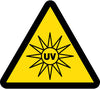 NMC ISO469AP-LABEL, GRAPHIC FOR UV HAZARD, 4IN DIA, PS VINYL (PAK OF 5)