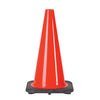 JBC RS70032C 28" Orange PVC Revolution Series 1-Piece Traffic Cone With Black Base  (1/EA)
