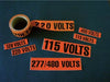 NMC JL22053O-ELECTRICAL MARKERS, MAIN DISCONNECT, 1.125X4.5, PS VINYL (PAK OF 25)