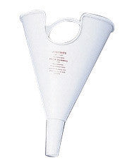 Justrite 11201  3/4'' X 6'' White Polyethylene Pour Funnel (For Use With 14065 and 14160 Type I Oval Safety Cans ) (1/EA)