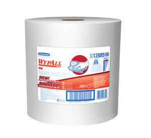Kimberly-Clark 12889 Professional 11.1" X 13.4" White WypAll X90 Heavy Duty Cloth Wipers (450 Sheets Per Roll)  (1/RL)