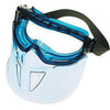 Kimberly-Clark 18629 Professional Jackson Safety V90 Shield Monogoggle XTR Indirect Vent Splash Goggles With Blue Frame, Clear Anti-Fog Lens And Polycarbonate Face Shield  (1/EA)
