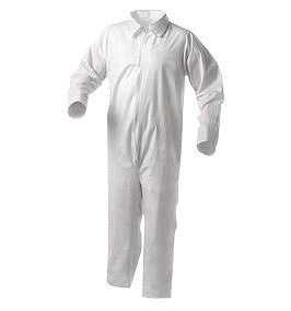 Kimberly-Clark 38919 Professional X-Large White KLEENGUARD A35 Microporous Film Laminate Disposable Liquid And Particle Protection Coveralls With Front Zipper Closure (25 Per Case)  (25/EA)