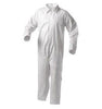 Kimberly-Clark 38919 Professional X-Large White KLEENGUARD A35 Microporous Film Laminate Disposable Liquid And Particle Protection Coveralls With Front Zipper Closure (25 Per Case)  (25/EA)