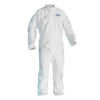 Kimberly-Clark 41488 Professional 3X White KLEENGUARD A45 Disposable Breathable Liquid And Particle Protection Coveralls With Front Zipper Closure, Open Wrists And Ankles, Respirator Fit Hood, Zipper Flap And Elastic Back  (25/EA)