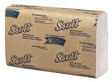 Kimberly-Clark 1804 SCOTT 1-PLY MULTIFOLD PAPER TOWELS, WHITE, 9-1/4X9-2/5 IN., 16 250-COUNT PACKS PER CASE (1 CASE)
