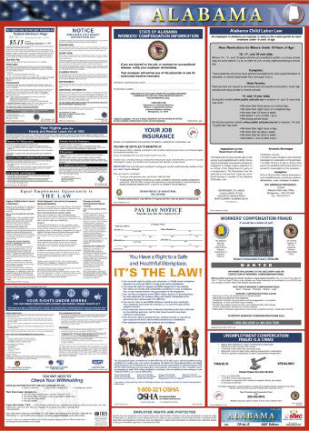 NMC LLP-AL-LABOR LAW POSTER, ALABAMA, 39X27 (1 EACH)