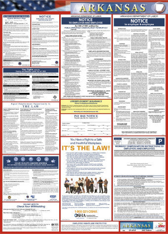 NMC LLP-AR-LABOR LAW POSTER, ARKANSAS, 39X27 (1 EACH)