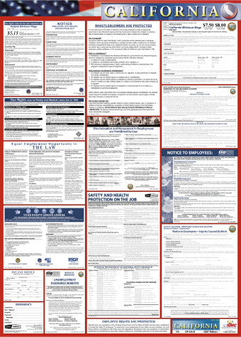 NMC LLP-CA-LABOR LAW POSTER, CALIFORNIA, 39X27 (1 EACH)