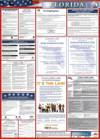NMC LLP-FL-LABOR LAW POSTER, FLORIDA, 39X27 (1 EACH)