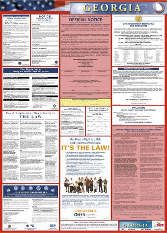 NMC LLP-GA-LABOR LAW POSTER, GEORGIA, 39X27 (1 EACH)