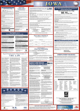 NMC LLP-IA-LABOR LAW POSTER, IOWA, 39X27 (1 EACH)