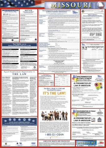 NMC LLP-MO-LABOR LAW POSTER, MISSOURI, 39X27 (1 EACH)