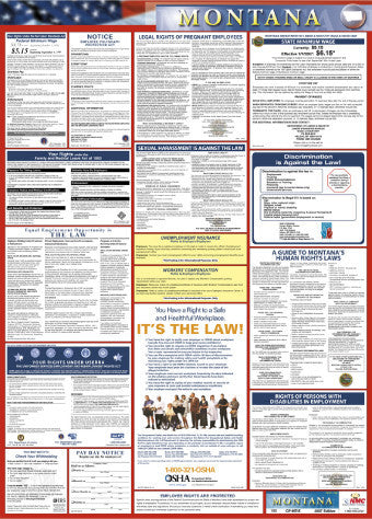 NMC LLP-MT-LABOR LAW POSTER, MONTANA, 39X27 (1 EACH)