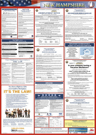 NMC LLP-NH-LABOR LAW POSTER, NEW HAMPSHIRE, 39X27 (1 EACH)