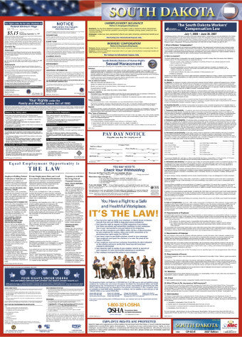 NMC LLP-SD-LABOR LAW POSTER, SOUTH DAKOTA, 39X27 (1 EACH)