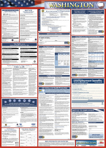 NMC LLP-WA-LABOR LAW POSTER, WASHINGTON, 39X27 (1 EACH)