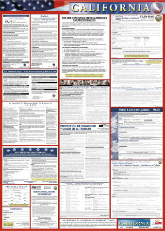 NMC LLPS-CA-LABOR LAW POSTER, CALIFORNIA (SPANISH), 39X27 (1 EACH)