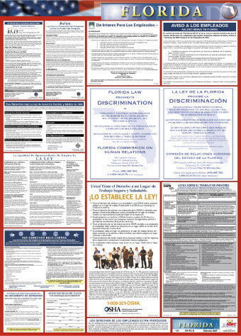 NMC LLPS-FL-LABOR LAW POSTER, FLORIDA (SPANISH), 39X27 (1 EACH)