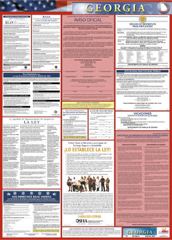 NMC LLPS-GA-LABOR LAW POSTER, GEORGIA (SPANISH), 39X27 (1 EACH)
