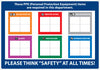 NMC LN200RC-SIGN, THESE PPE (PERSONAL PROTECTION EQUIPMENT) ITEMS ARE REQUIRED IN THIS DEPARTMENT, 14X20, .125 PVC (1 EACH)