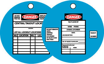 NMC LOTAG2-TAGS, LOCKOUT, 7'' DIA., TYVEK (1 EACH)