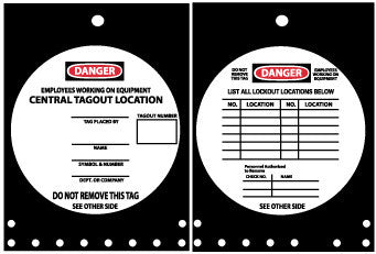 NMC LOTAG3-TAGS, LOCKOUT, 14X10, RIGID PLASTIC (1 EACH)