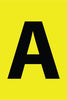 NMC LPS7A-LETTER CARD, 4'' A (5 LETTERS/CARD), PS CLOTH (1 EACH)