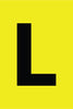 NMC LPS7L-LETTER CARD, 4'' L (5 LETTERS/CARD), PS CLOTH (1 EACH)