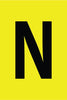 NMC LPS6N-LETTER CARD, 3'' N (6 LETTERS/CARD), PS CLOTH (1 EACH)