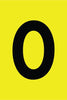 NMC LPS7O-LETTER CARD, 4'' O (5 LETTERS/CARD), PS CLOTH (1 EACH)
