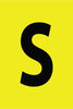 NMC LPS6S-LETTER CARD, 3'' S (6 LETTERS/CARD), PS CLOTH (1 EACH)