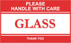 NMC LR11AL-LABELS, SHIPPING AND PACKING, PLEASE HANDLE WITH CARE GLASS THANK YOU, 3X5, PS PAPER (1 ROLL)