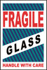 NMC LR12AL-LABELS, SHIPPING AND PACKING, FRAGILE GLASS HANDLE WITH CARE, 4 X 6, PS PAPER (1 ROLL)